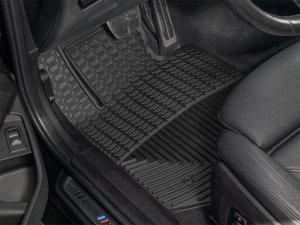 BMW 3-Series Rubber Floor Mats - Front - WeatherTech - All-Weather - Black - `19-`26