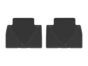 Hyundai Palisade Rubber Floor Mats - Rear - WeatherTech - All Weather - Black - 2026+ Hyundai Palisade Rubber Floor Mats - Rear - WeatherTech - All Weather - Black - 2026+