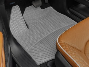 Chrysler Pacifica Floor Mats - Front - WeatherTech - All Weather - Grey - `21-`26 Chrysler Pacifica Floor Mats - Front - WeatherTech - All Weather - Grey - `21-`26
