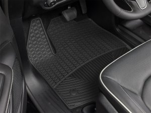 Chrysler Pacifica Floor Mats - Rubber - Front - WeatherTech - All-Weather - Black - `17-`27 Chrysler Pacifica Floor Mats - Rubber - Front - WeatherTech - All-Weather - Black - `17-`27