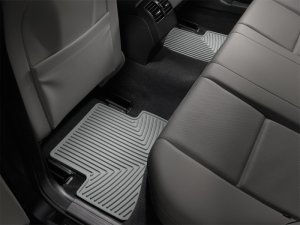 Mercedes-Benz C-Class Floor Mats - Rubber - Rear - WeatherTech - All-Weather - Grey - `08-`11