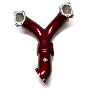 Ford Power Stroke Y-Bridge Kit - Wehrli - High Flow w/ Turbo Inlet - Candy Red - `20-`26