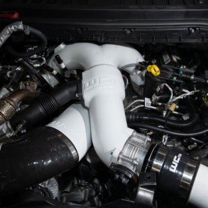 Ford Power Stroke Y-Bridge Kit - Wehrli - High Flow w/ Turbo Inlet - Candy Red - `20-`26