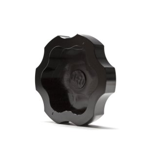 Ford Super Duty Power Steering Reservoir Cap - Wehrli - Billet Black Anodized - Black - `17-`26