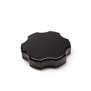 Ford Super Duty Power Steering Reservoir Cap - Wehrli - Billet Black Anodized - Black - `17-`26