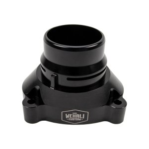 Ford F750 Thermostat Housing Kit - Wehrli - Billet Aluminum - Black Anodized - `11-`25