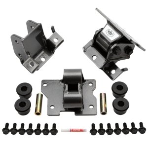 Chevrolet Silverado Engine Mounts - Wehrli - Duramax LB7/LLY/LBZ/LMM Heavy Duty - Deore Gold - `01-`10