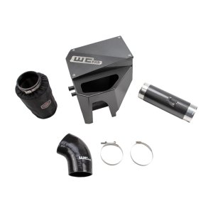 Ford Super Duty F-250 Performance Air Intake - Wehrli - 4in. High Flow Aluminum - Bengal Gray - `20-`25