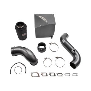 GMC Sierra Performance Air Intake - Wehrli - Stage 2 4in. Intake Kit - Bengal Red - `11-`16