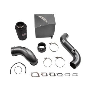 GMC Sierra Performance Air Intake - Wehrli - Stage 2 4in. Intake Kit - Bengal Red - `11-`16