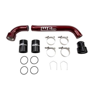 Ford F350 Upper Coolant Pipe - Wehrli - Brizzle Blue - `17-`24 Ford F350 Upper Coolant Pipe - Wehrli - Brizzle Blue - `17-`24