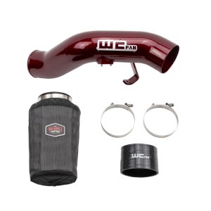 Ford Powerstroke Performance Air Intake - Wehrli - 4in High Flow - Bengal Red - `03-`07