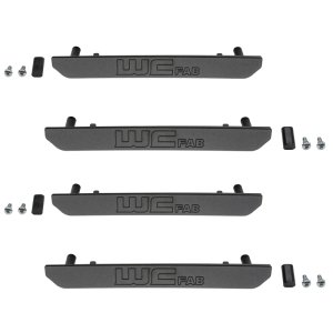 GMC Denali Marker Light Delete Kit - Wehrli - Billet w/Logo - Fine Texture Black - `20-`25
