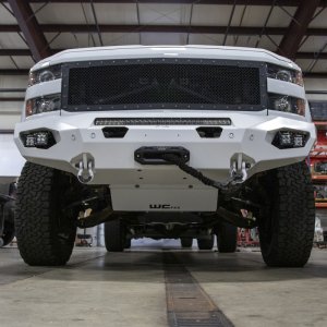 GMC Sierra 3500 HD Engine Splash Shield - Front - Wehrli - Lower Splash Shield Kit - Bengal Blue - `11-`19