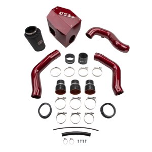 Ram 2500 Performance Air Intake - Wehrli - Stage 2 High Flow Bundle - WCFab Red - `13-`18