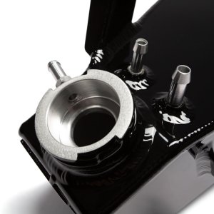 Ram 2500 Coolant Tank Kit - Wehrli - Fabricated Aluminum, OEM Placement - Semi-Gloss Black - `25-`26