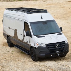 Mercedes-Benz Sprinter Roof Rack - Westin - Mesa - Textured Black - `19-`23 Mercedes-Benz Sprinter Roof Rack - Westin - Mesa - Textured Black - `19-`23