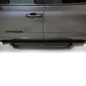 Toyota Tundra CrewMax Cab Running Boards - Westin - Outlaw Drop - Textured Black - `22-`26