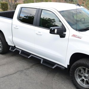 Chevrolet Silverado 1500 Nerf Bars - Westin - HDX Drop Wheel-to-Wheel - Textured Black - `19-`27