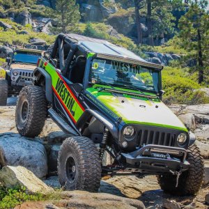 Jeep Wrangler Tube Fenders - Front - Westin - Snyper Tubular - Textured Black - `07-`17