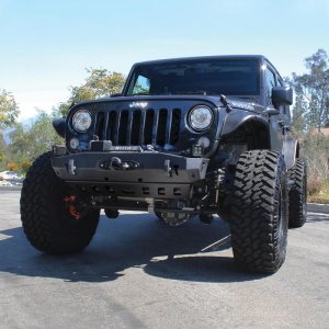 Jeep Wrangler Tube Fenders - Front - Westin - Snyper Tubular - Textured Black - `07-`17