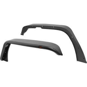 Jeep Wrangler Tube Fenders - Front - Westin - Snyper Tubular - Textured Black - `07-`17