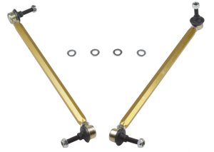 Chevrolet Camaro Sway Bar End Links - Front - Whiteline - Adjustable Heavy Duty (Steel Ball Joints, 380mm C-C) - `10-`27