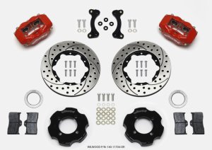 Mazda Miata MX 5 Brake Kit - Front - Wilwood - Forged Dynalite 11.00in Drilled Rotors - Red - `90-`05 Mazda Miata MX 5 Brake Kit - Front - Wilwood - Forged Dynalite 11.00in Drilled Rotors - Red - `90-`05