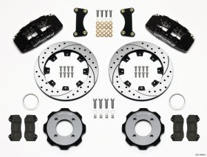 Ford Fiesta Brake Kit - Front - Wilwood - Dynapro 6 + Drilled Rotors - `11-`27