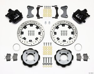 Ford Fiesta Brake Kit - Rear - Wilwood - 11.75in Drilled Rotors + BP-10 Pads - `11-`27