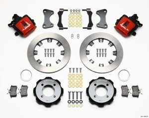 Ford Fiesta Brake Kit - Rear - Wilwood - 11.75in Rotors + BP-10 Pads - Red - `11-`27