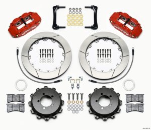 Toyota FRS Brake Kit - Rear - Wilwood - Narrow Superlite 4R 12.88in - Red - `12-`27