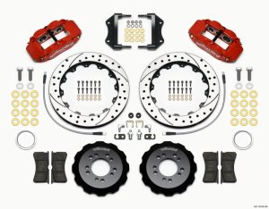 Ford Focus ST Brake Kit - Front - Wilwood - Narrow Superlite 6R 12.88in Drill - Red - `13-`27 Ford Focus ST Brake Kit - Front - Wilwood - Narrow Superlite 6R 12.88in Drill - Red - `13-`27