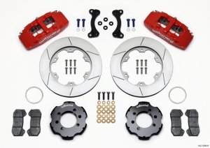 Mazda Miata MX 5 Brake Kit - Front - Wilwood - GT Spec-37 Rotors + High Performance Wilwood Brake Pads + Forged Billet Dynapro 6 Calipers - Red - `90-`05 Mazda Miata MX 5 Brake Kit - Front - Wilwood - GT Spec-37 Rotors + High Performance Wilwood Brake Pads + Forged Billet Dynapro 6 Calipers - Red - `90-`05