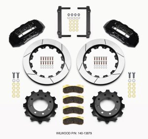 Chevrolet 2500 HD Brake Kit - Rear - Wilwood - TX6R, 16.00in, GT-60 Rotors, Six-Piston Calipers - Black - `99-`10 Chevrolet 2500 HD Brake Kit - Rear - Wilwood - TX6R, 16.00in, GT-60 Rotors, Six-Piston Calipers - Black - `99-`10