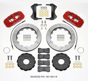 Chevrolet Corvette C7 Brake Kit - Front - Wilwood - AERO6, 15.00 Rotor - Red - `14-`27
