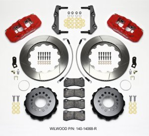 Dodge Challenger Brake Kit - Rear - Wilwood - AERO4 + BP-10 Pads + 14.00