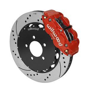 Ford Crown Victoria Brake Kit - Front - Wilwood - Forged Narrow Superlite 6R + 14.00in Rotors - Red - `03-`11 Ford Crown Victoria Brake Kit - Front - Wilwood - Forged Narrow Superlite 6R + 14.00in Rotors - Red - `03-`11