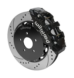 Nissan G37 Brake Kit - Front - Wilwood - AERO6 14.00 Rotors + Drilled + W/Lines - `09-`13
