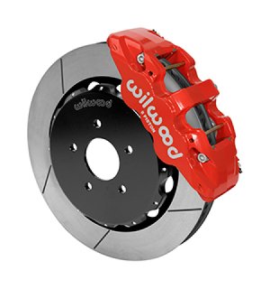 Nissan G37 Brake Kit - Front - Wilwood - AERO6 14.00 Rotor - Red - `09-`13