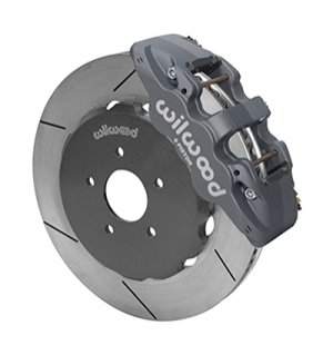 Nissan G37 Brake Kit - Front - Wilwood - Slotted Rotors + Race Compound Pads - `09-`13