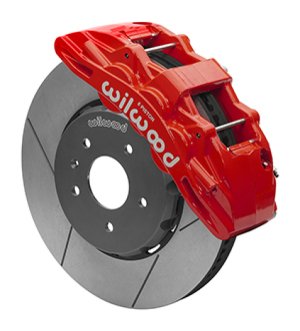 Chevrolet Corvette C7 Brake Kit - Front - Wilwood - SX6R, Lug Drive, 14.00 Rotor - Red - `14-`27
