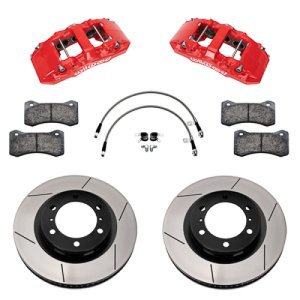 Toyota Tacoma Brake Kit - Front - Wilwood - Aero6-DM 13.38 In Rotor - Red - `24-`25 Toyota Tacoma Brake Kit - Front - Wilwood - Aero6-DM 13.38 In Rotor - Red - `24-`25