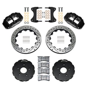 Chevrolet Corvette C7 Brake Kit - Front - Wilwood - Forged Narrow Superlite 6R + SRP Rotors - Black - `14-`19