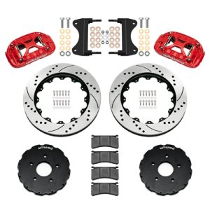 Chevrolet Corvette C7 Brake Kit - Front - Wilwood - Forged XRS6R + 14.00 Rotor SRP - Red - `14-`19