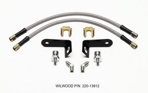 Ford Mustang Brake Hose - Front - Wilwood - Flexline - `15-`27