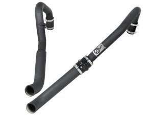 Ford F-150 Intercooler Tubes - Hot Side - aFe - Bladerunner 3 IN Aluminum - Black - `15-`19