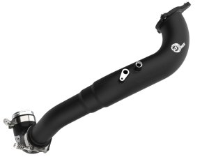 BMW 5 Series Hot Charge Pipe - Hot Side - aFe - BladeRunner 3 in Aluminum - Black - `17-`23