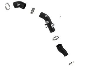 Hyundai Veloster N Cold Charge Pipe - aFe - BladeRunner 2-3/4 in Aluminum - Black - `19-`22