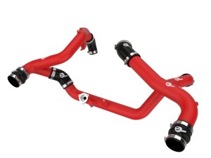 Ford Explorer ST Intercooler Charge Pipe Kit - aFe - BladeRunner Aluminum Hot and Cold - Red - `20-`23 Ford Explorer ST Intercooler Charge Pipe Kit - aFe - BladeRunner Aluminum Hot and Cold - Red - `20-`23
